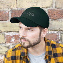 Load image into Gallery viewer, Reject Hate. Silver / Grey Embroidery.  Unisex Twill Hat
