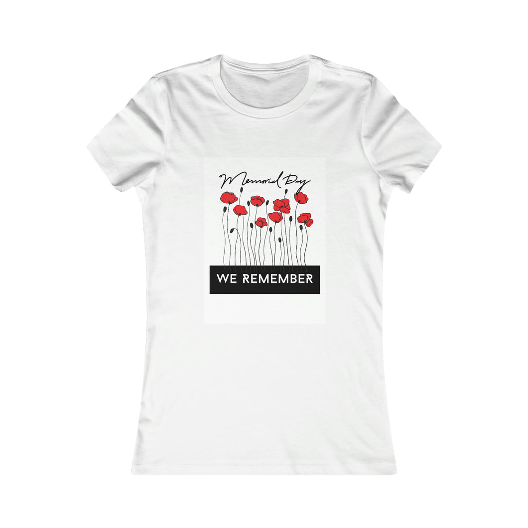 Memorial Day Poppies 1 Women's Favorite Tee