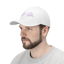 Load image into Gallery viewer, Reject Hate. Purple. Unisex Twill Hat
