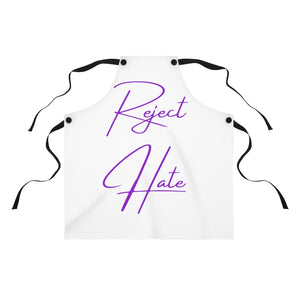 "Reject Hate. Purple."  Apron