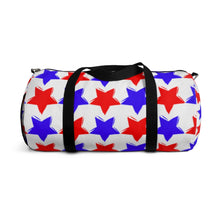 Load image into Gallery viewer, &quot;Red and Blue Stars. Patriotic.&quot;  Duffel Bag
