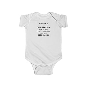 2nd Amendment. God Fearing.  Infant Fine Jersey Bodysuit - GRW Designs