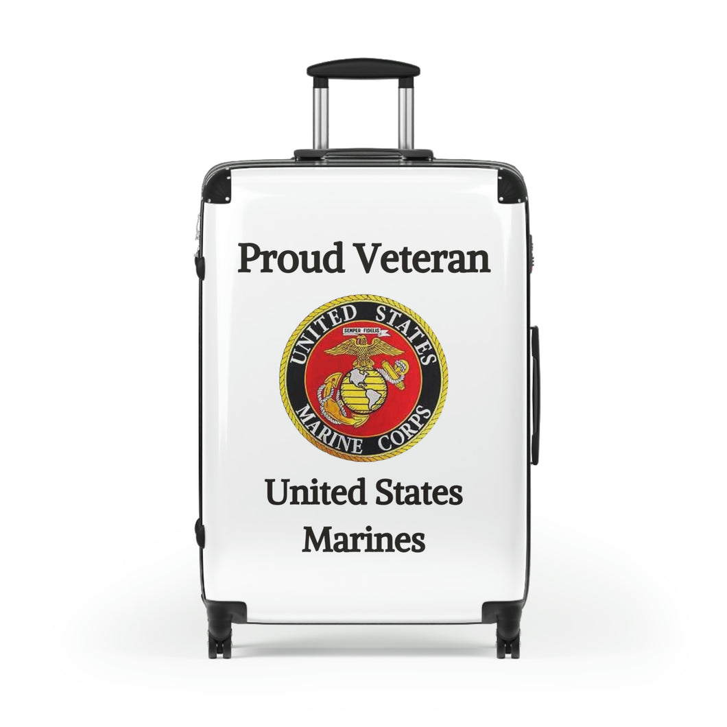 Proud Veteran - U.S. Marines - Suitcases