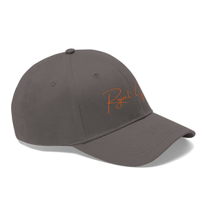 "Reject Hate." Orange. Unisex Twill Hat