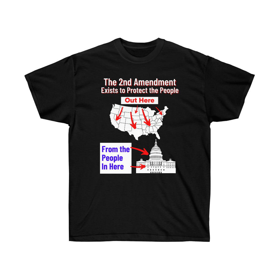 2nd Amendment protects the people from the Gov't. -  Unisex Ultra Cotton Tee