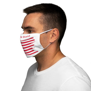 "United We Stand" Tattered Flag Snug-Fit Polyester Face Mask