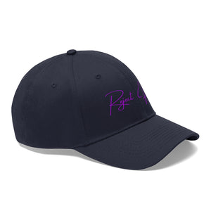 Reject Hate. Purple. Unisex Twill Hat