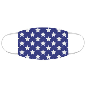 "White Stars on Blue Field."  Fabric Face Mask