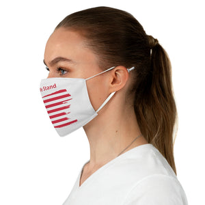 "United We Stand" Tattered Flag  Fabric Face Mask