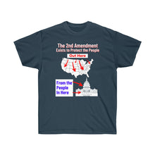 Load image into Gallery viewer, 2nd Amendment protects the people from the Gov&#39;t. -  Unisex Ultra Cotton Tee
