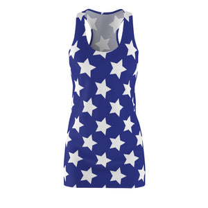 Stars Dress.  Women's Cut & Sew Racerback Dress