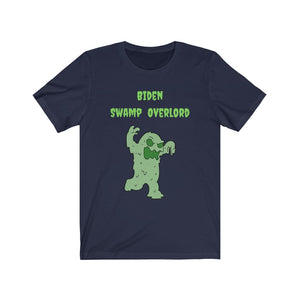 Biden. "Swamp Overlord."  Unisex Jersey Short Sleeve Tee