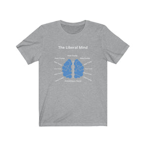 "The Liberal Mind - White."  Unisex Jersey Short Sleeve Tee