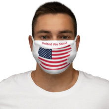 Load image into Gallery viewer, &quot;United We Stand&quot; Tattered Flag Snug-Fit Polyester Face Mask
