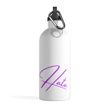 Load image into Gallery viewer, Reject Hate. Purple. Stainless Steel Water Bottle
