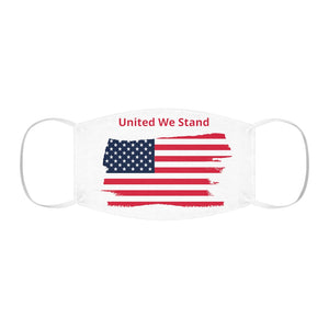 "United We Stand" Tattered Flag Snug-Fit Polyester Face Mask