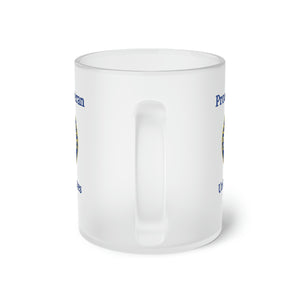 Proud Veteran - U.S. Navy - Frosted Glass Mug