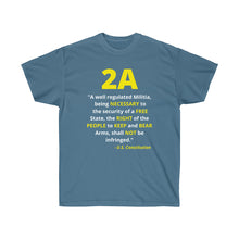 Load image into Gallery viewer, 2A - 2nd Amendment: U.S. Constitution Quote - Unisex Ultra Cotton Tee
