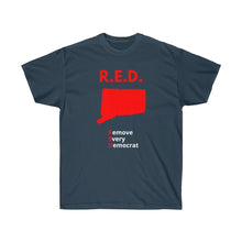 Load image into Gallery viewer, Connecticut - R.E.D. = Remove Every Democrat - Unisex Ultra Cotton Tee
