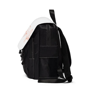 "Reject Hate. Orange."  Unisex Casual Shoulder Backpack