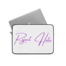 Load image into Gallery viewer, Reject Hate. Purple. Laptop Sleeve
