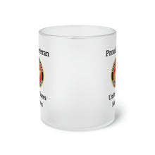 Load image into Gallery viewer, Proud Veteran - U.S. Marines - Frosted Glass Mug
