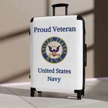 Load image into Gallery viewer, Proud Veteran - U.S. Navy - Suitcases
