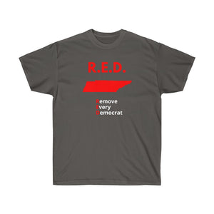 Tennessee - R.E.D. = Remove Every Democrat - Unisex Ultra Cotton Tee